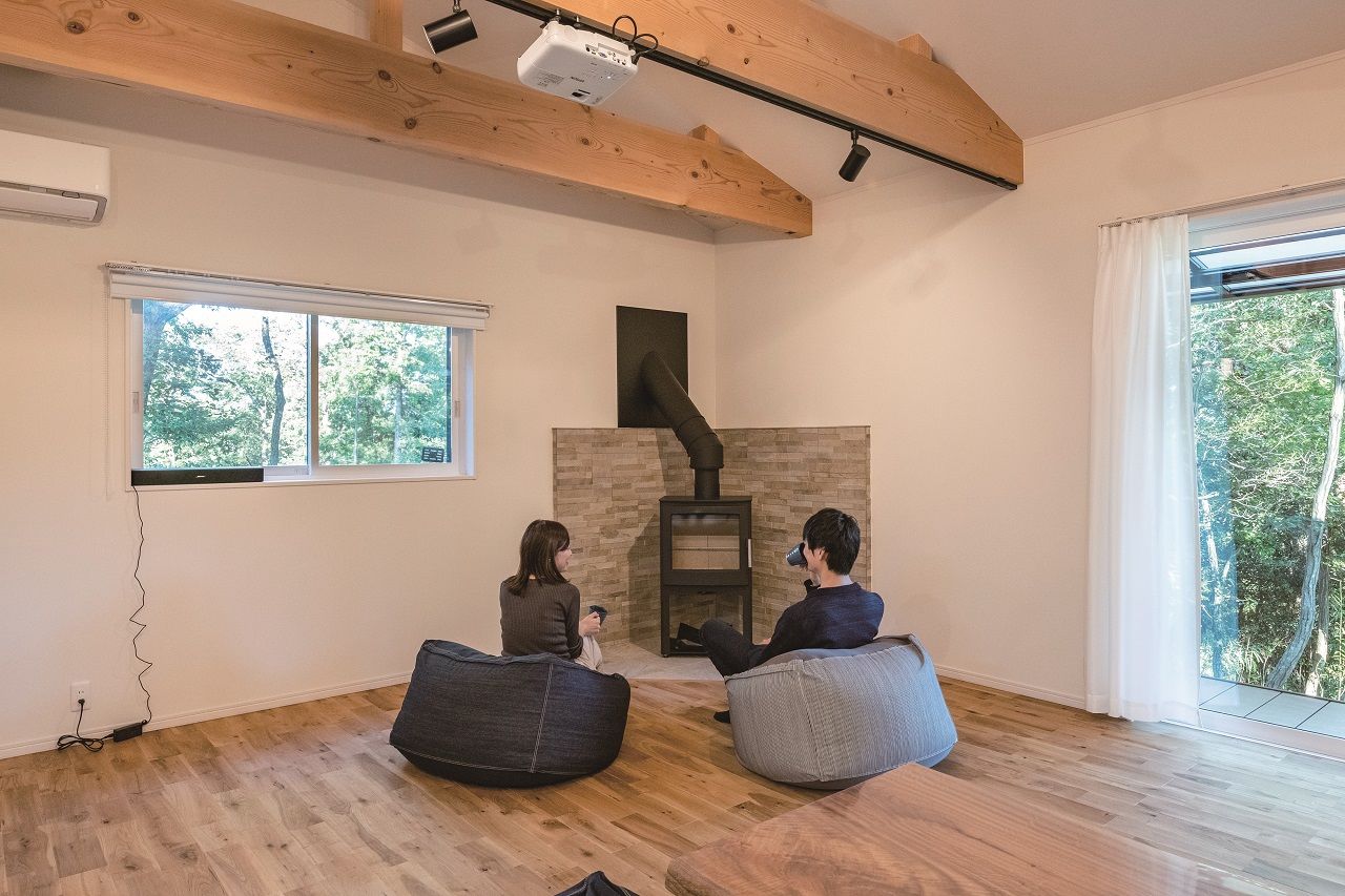 リアルホーム 【平屋20坪台/1000万円台/間取り図】自然豊かな環境で住み心地◎!ロフト、暖炉のあるコンパクトな平屋実例の建築実例画像4