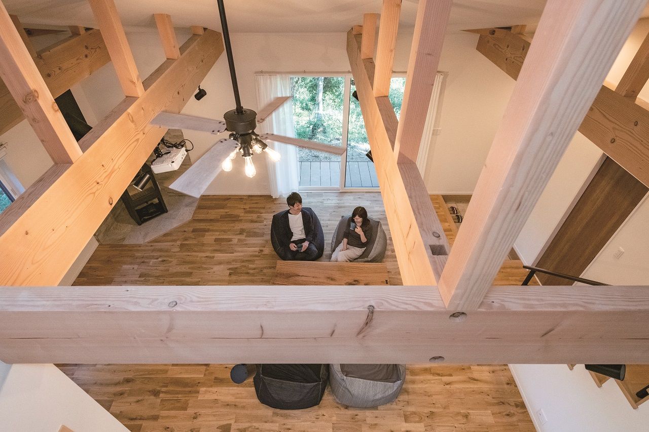 リアルホーム 【平屋20坪台/1000万円台/間取り図】自然豊かな環境で住み心地◎!ロフト、暖炉のあるコンパクトな平屋実例の建築実例画像7