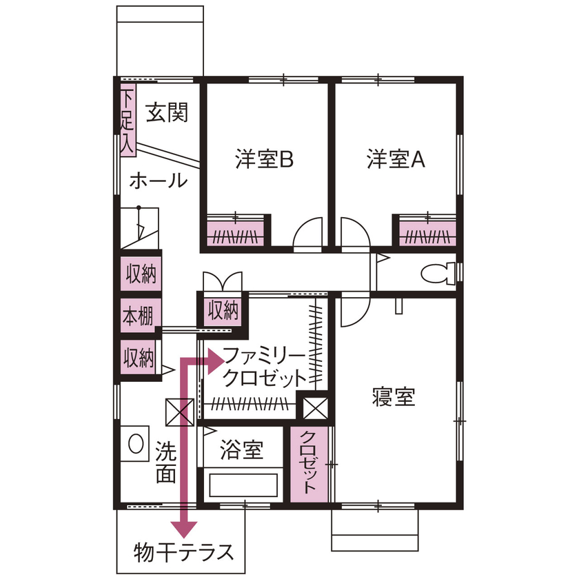 リアルホーム 【三重県/2000万円台/間取り図】マンション生活を活かした住みやすい設計!眺望・日当たり◎2階リビング実例の間取り図（4LDK）1階
