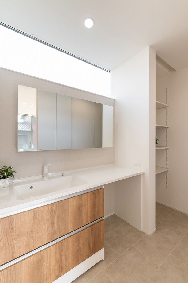 サンジョーホーム 【平屋/1000万円台/間取り図】外とのつながりを意識したL字型。29坪・3LDKのコンパクトな平屋の実例の建築実例画像9