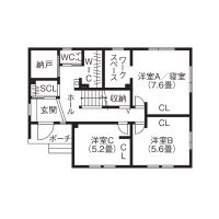 大進ホーム 【札幌市】整理収納アドバイザーが監修「自然と片付く家」でラクに暮らすの間取り図（4LDK）1階