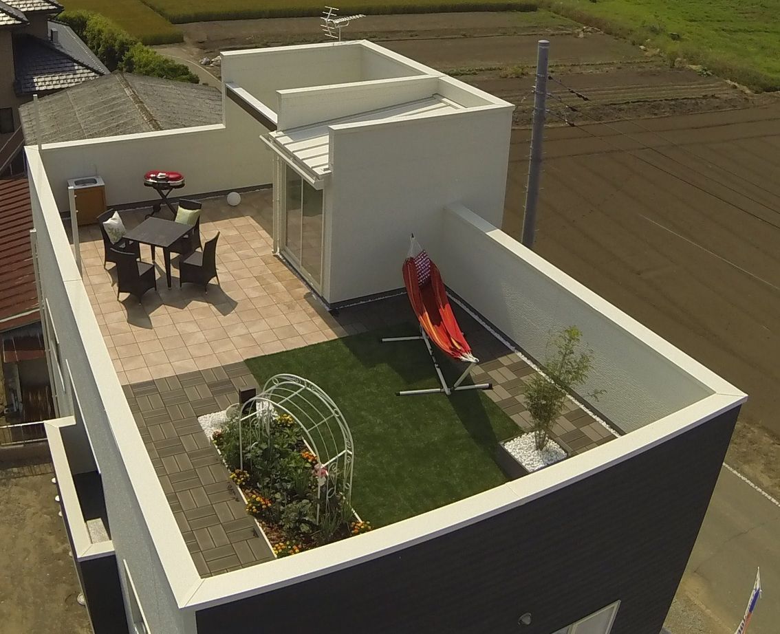 Eco＋Kamiken　上里建設 【屋上庭園】信頼できるスタッフと叶える　こだわりのあるお洒落な家の建築実例画像2