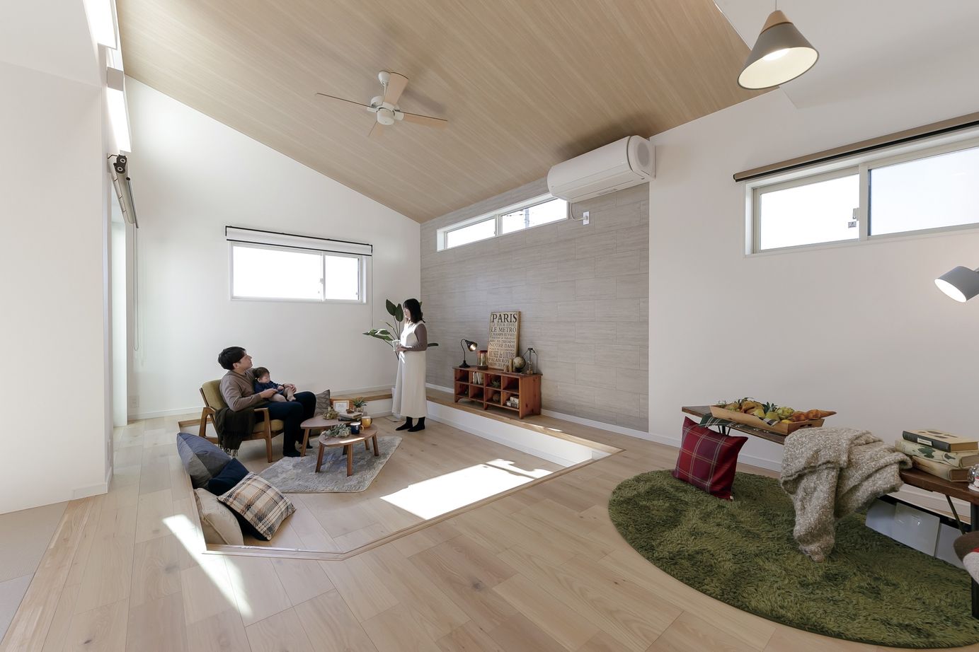 アイワホーム 【本体価格2500～2999万円/33.5坪】のびやかな空間に家事ラクな動線。メリハリのある暮らしを楽しむ平屋の建築実例画像4