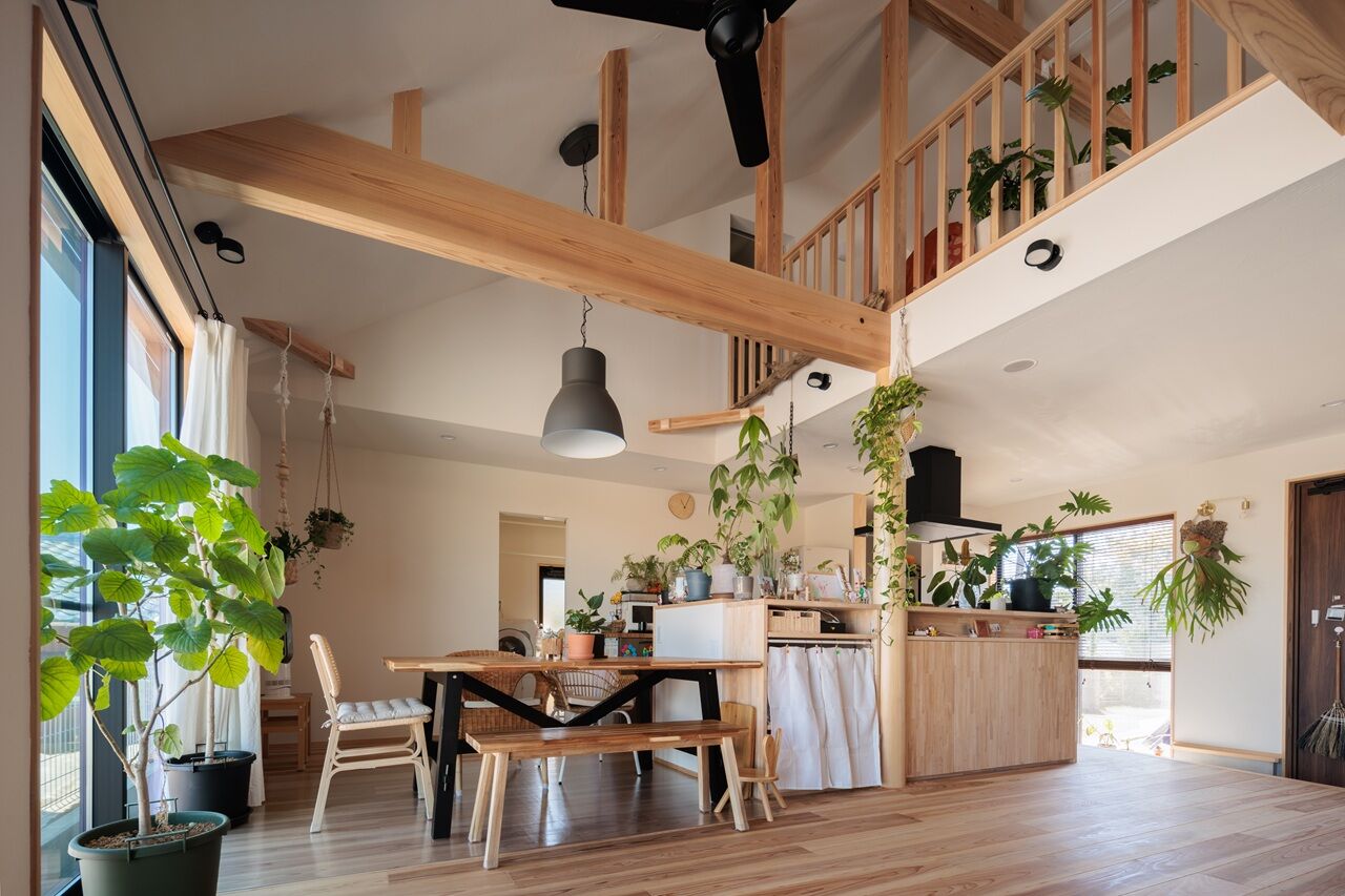 自然と木の家　スミャスク 【湘南/1000万円台/自然素材/間取り図】平屋のように暮らせる、オープンな吹抜けリビングの家の建築実例画像3