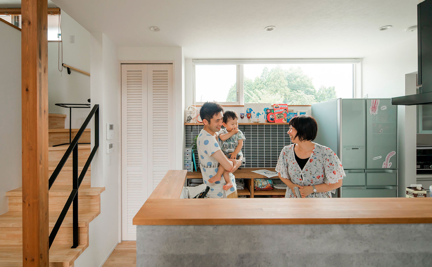 ルポハウス一級建築士事務所 【滋賀/コの字型の平屋/2000万円台/30坪台/間取り図】黒ガルバの外観。中庭を楽しむアイデア満載の平屋の家の建築実例画像17