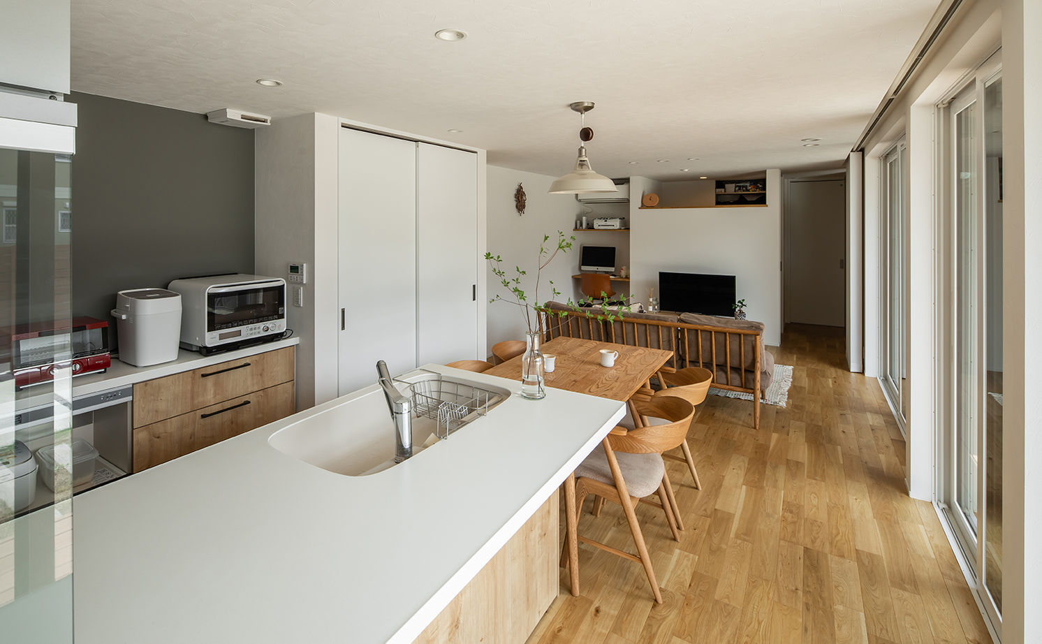 ルポハウス一級建築士事務所 【滋賀/平屋/2000万円台/30坪台/3LDK/間取り図】猫と暮らすL字の平屋の家。庭と眺望に癒されるゆとりの空間の建築実例画像7