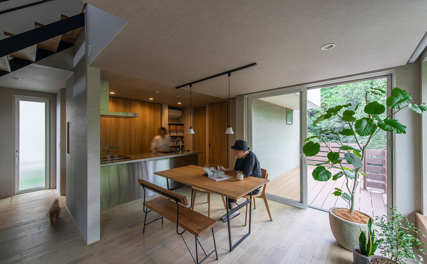 ルポハウス一級建築士事務所 【2000万円台/滋賀/30坪台】新緑を映す家。森の中の美術館で過ごすような至福の時間をカタチにの建築実例画像5