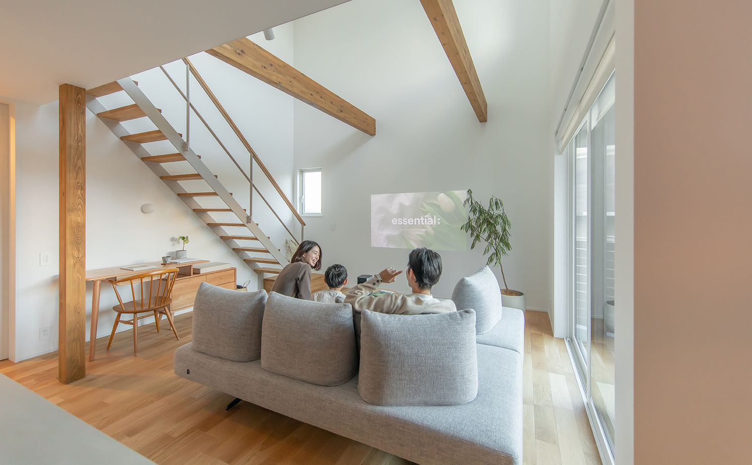 ルポハウス一級建築士事務所 【滋賀/2000万円台/吹抜け】おしゃれなインテリアが光るジャパンディスタイルの家。使い勝手の良い畳書斎もの建築実例画像19