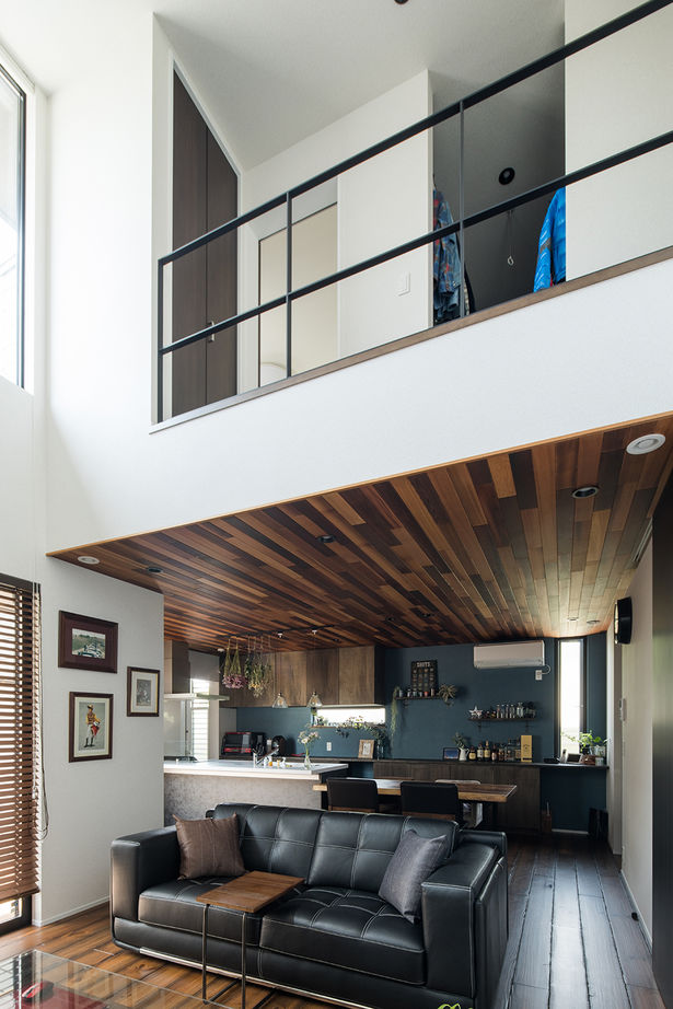 ルポハウス一級建築士事務所 【滋賀/2000万円台/間取り図】横ガルバのガレージハウス。アンティークパイン＆デニムクロスの空間で寛ぐの建築実例画像9