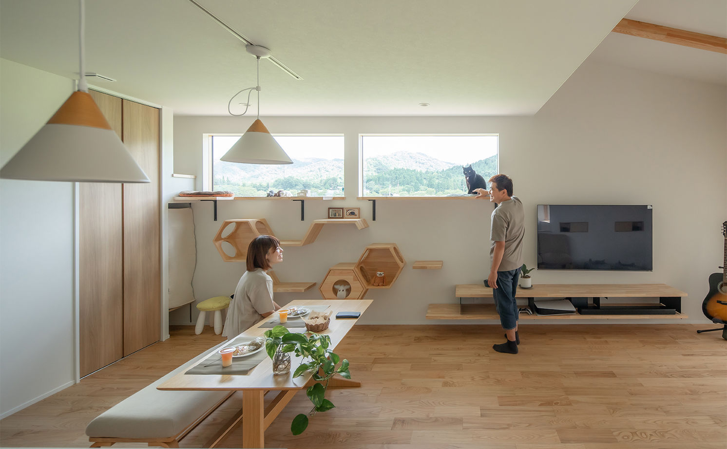 ルポハウス一級建築士事務所 【2000万円台／滋賀／猫と暮らす】日常が心豊かになる空間で、愛猫と一緒に快適な暮らしをの建築実例画像5