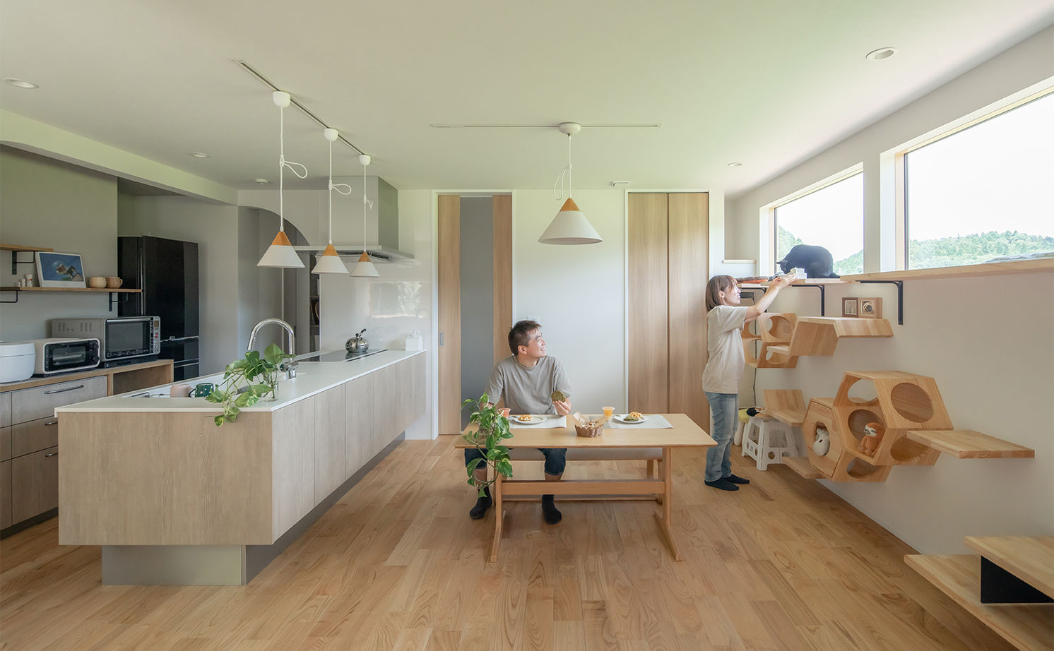 ルポハウス一級建築士事務所 【2000万円台／滋賀／猫と暮らす】日常が心豊かになる空間で、愛猫と一緒に快適な暮らしをの建築実例画像6