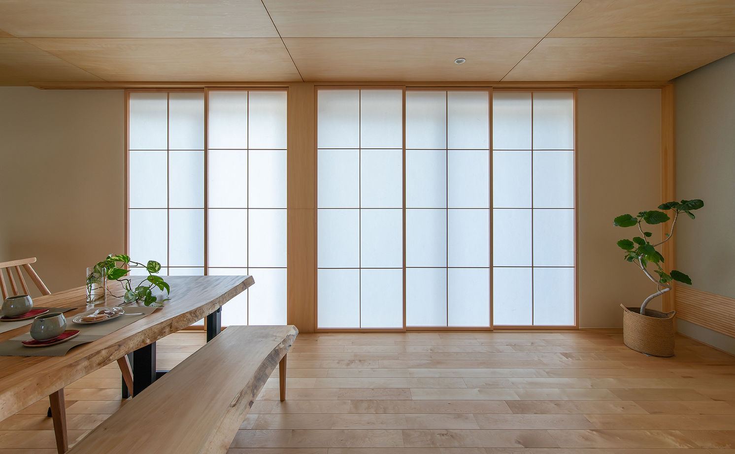 ルポハウス一級建築士事務所 【2000万円台/滋賀/子育て/和モダン】統一感にとことんこだわった、旅館のような寛ぎが魅力の住まいの建築実例画像9