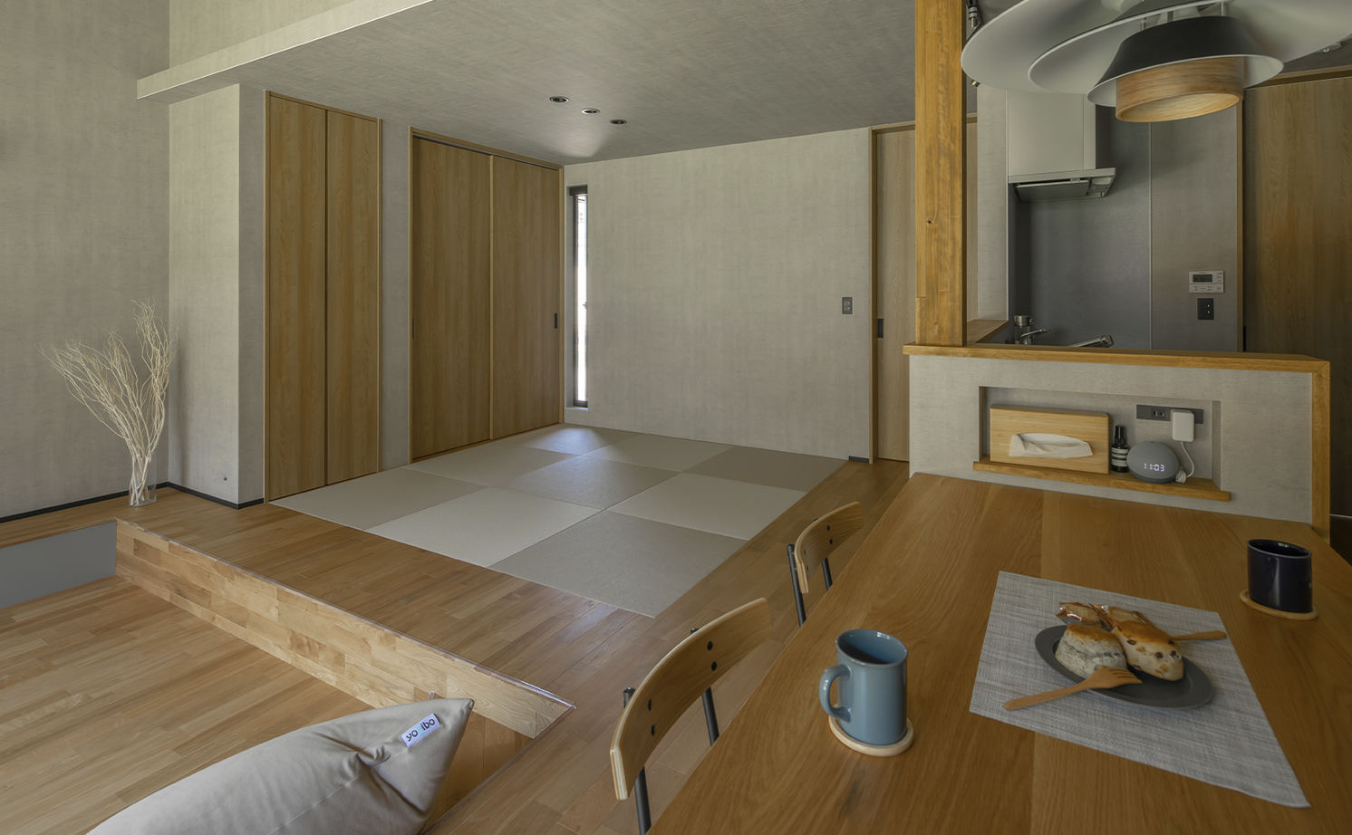 ルポハウス一級建築士事務所 【平屋／勾配天井／2000万円台／滋賀／自然】居心地よい山沿いの平屋。自然のなかで育む豊かな暮らしの建築実例画像5