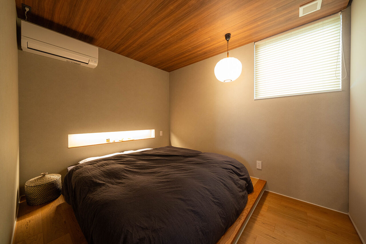 米田木材 【平屋感覚の開放的なLDK】田園の風景に包まれた、家族が自然と集う場所がある住まいの建築実例画像8