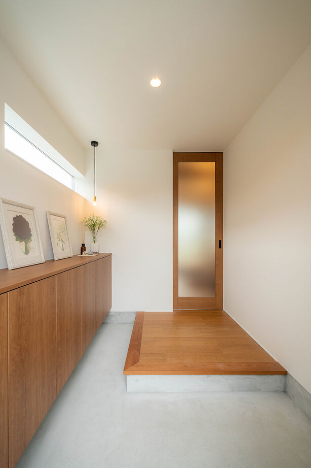 米田木材 【平屋感覚の開放的なLDK】田園の風景に包まれた、家族が自然と集う場所がある住まいの建築実例画像9