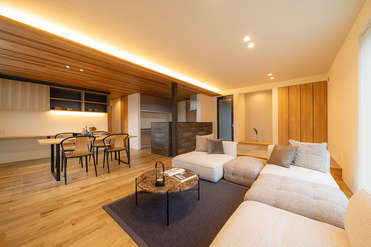 米田木材 【家族それぞれの暮らしに寄り添う】家族のつながりも、ひとり時間も心地よく両立の建築実例画像2