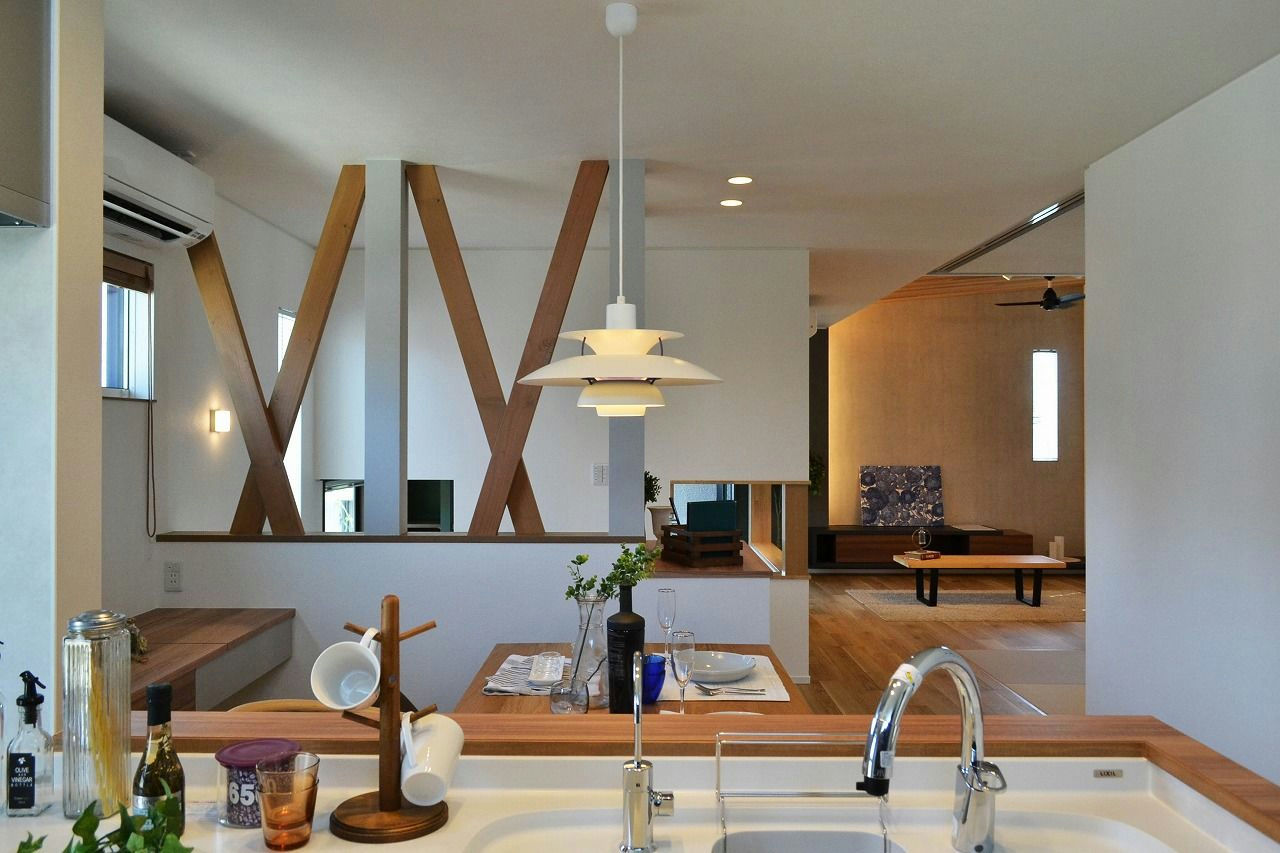 アンドクリエイト 和モダンと北欧スタイルが絶妙に融合。美しいデザインに満たされた住まいの建築実例画像1