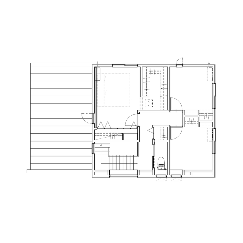 アンドクリエイト 開放感と落ち着きを追求した、高級感溢れる住まいの間取り図（3LDK）2階