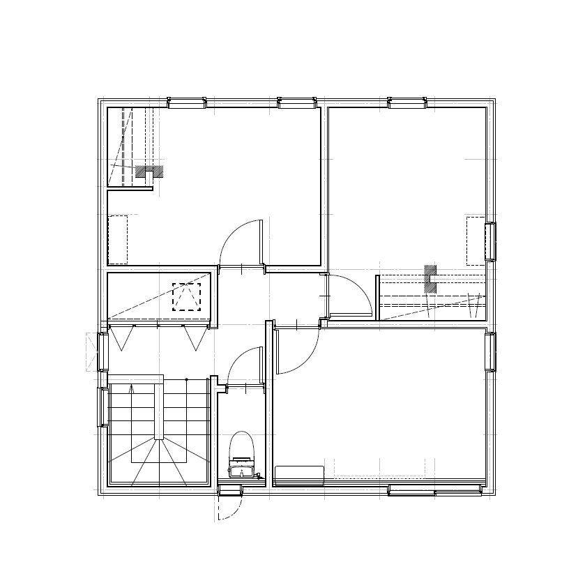 アンドクリエイト 古き良きヨーロッパの雰囲気を感じさせるレトロテイストのお家の間取り図（4LDK）2階