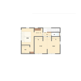 アンドクリエイト 「japandi（ジャパンディ）」コンセプトのナチュラルデザイン住宅の間取り図（4LDK）2階