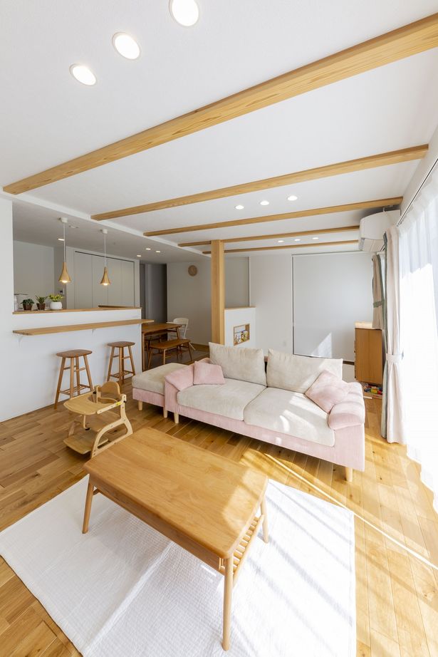 夢創ハウジング LDKを中心とした回遊できる平屋の建築実例画像3