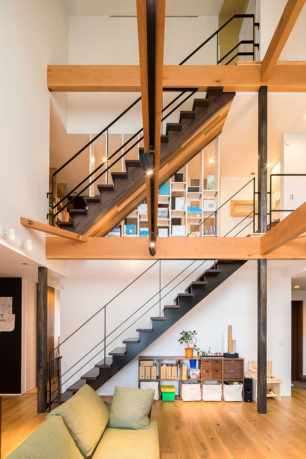 高砂建設　埼玉・東京 驚くほど開放的なのに「ソーラーサーキット工法」で家の中の隅々まで快適！暮らしを楽しむ遊び心も満載の建築実例画像2