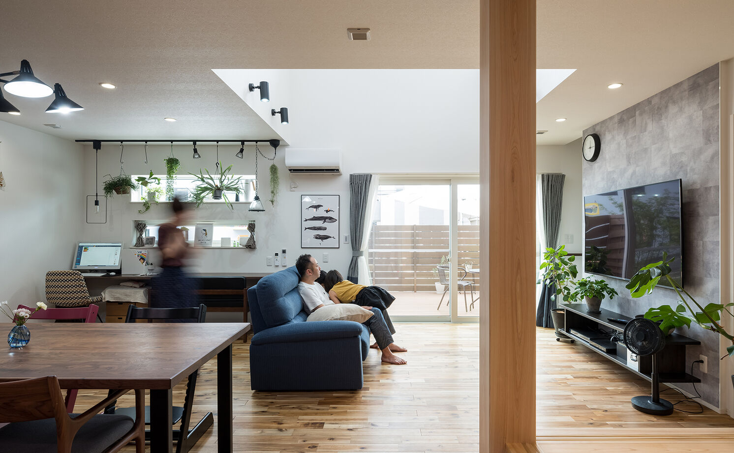 高砂建設　埼玉・東京 【川越市/3000万円台/40坪台/間取り図】夏はウッドデッキでプール！1年を通してエアコン1台で快適な家の建築実例画像3