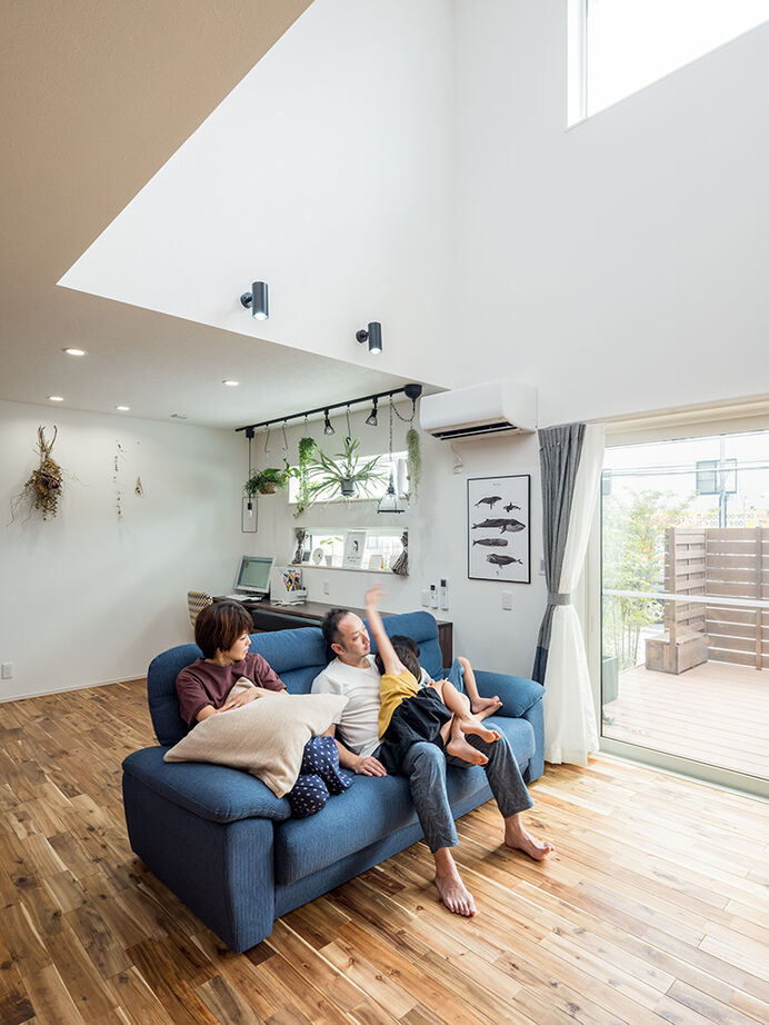 高砂建設　埼玉・東京 【川越市/3000万円台/40坪台/間取り図】夏はウッドデッキでプール！1年を通してエアコン1台で快適な家の建築実例画像4