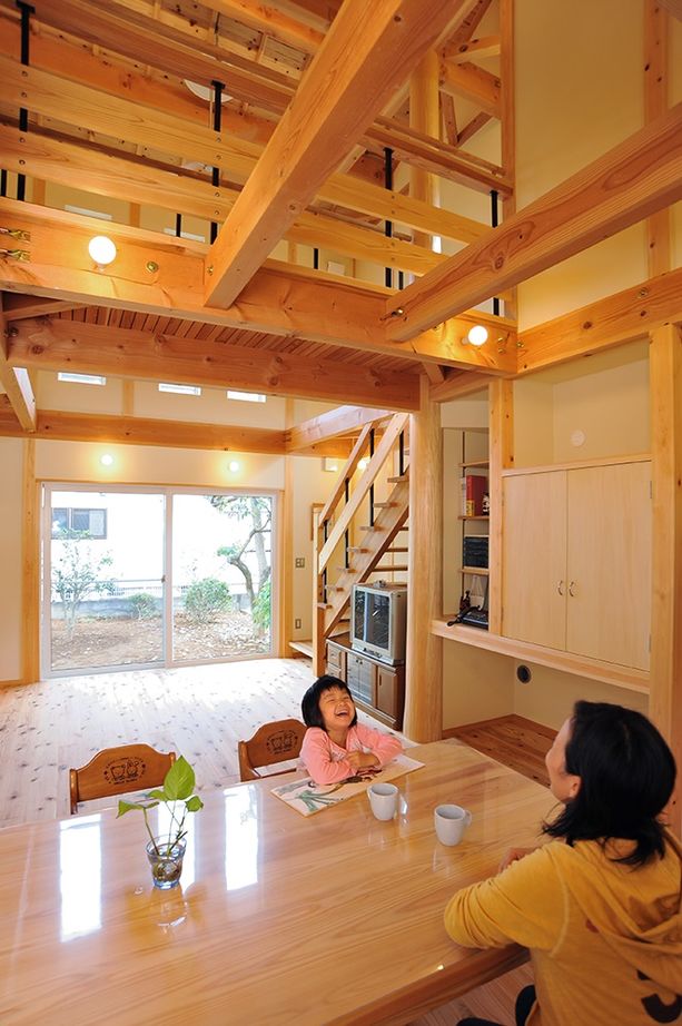 高砂建設　埼玉・東京 【蓮田市/2000万円台/20坪台/間取り図/土間】無垢にこだわった木の家。外張り断熱で家中温度差少ない住空間の建築実例画像4