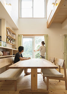 高砂建設　埼玉・東京 【埼玉/2000万円台/20坪台/間取り図/吹抜け】ソーラーサーキット工法で光と風の通る心地よい住まいの建築実例画像4