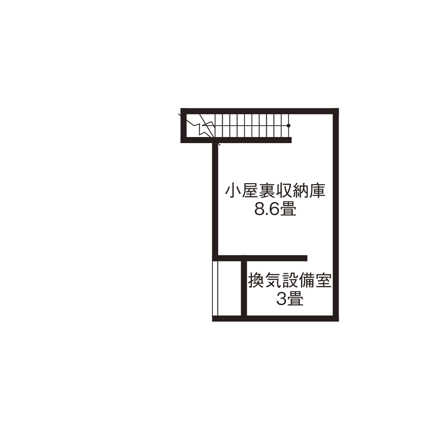 高砂建設　埼玉・東京 【さいたま市／ソーラーサーキット工法／間取図】子どもたちが健やかに暮らせるこだわりのアメリカンハウスの間取り図（3LDK）小屋裏