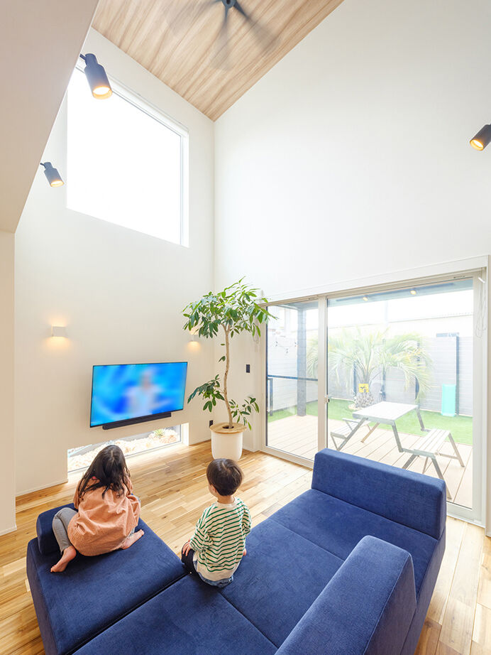 高砂建設　埼玉・東京 【さいたま市／ソーラーサーキット工法／間取図】子どもたちが健やかに暮らせるこだわりのアメリカンハウスの建築実例画像2