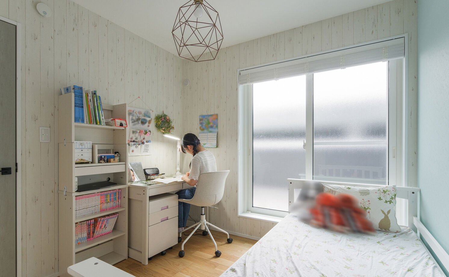 高砂建設　埼玉・東京 【さいたま市/40坪台/間取り図/吹抜け】建物に囲まれた旗竿地でもプライバシーを守れる、大空間を実現の建築実例画像14