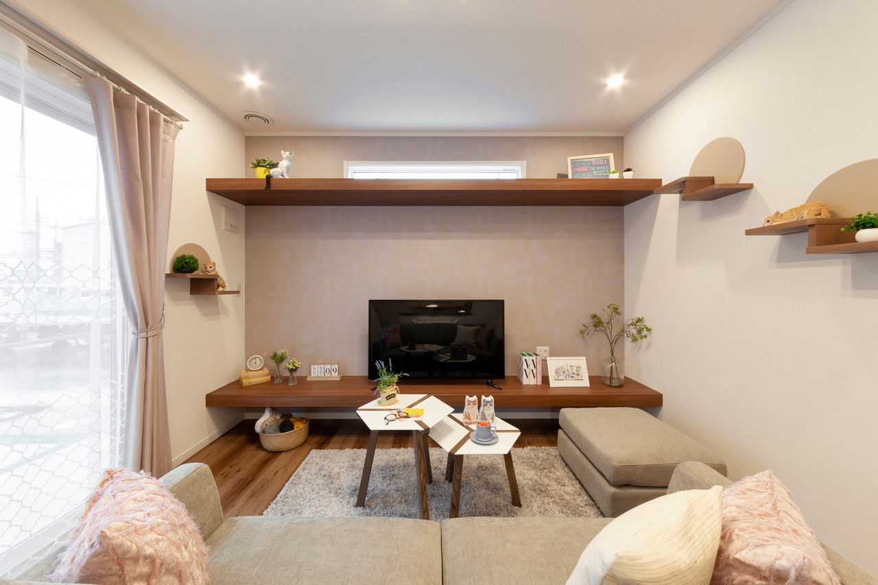 ビーバーハウス　注文住宅事業部　REST 【2000万円台×〈猫動線〉のある家】陽当たりの良い開放的な間取り設計/ナノイー発生機/ペットドアの建築実例画像4