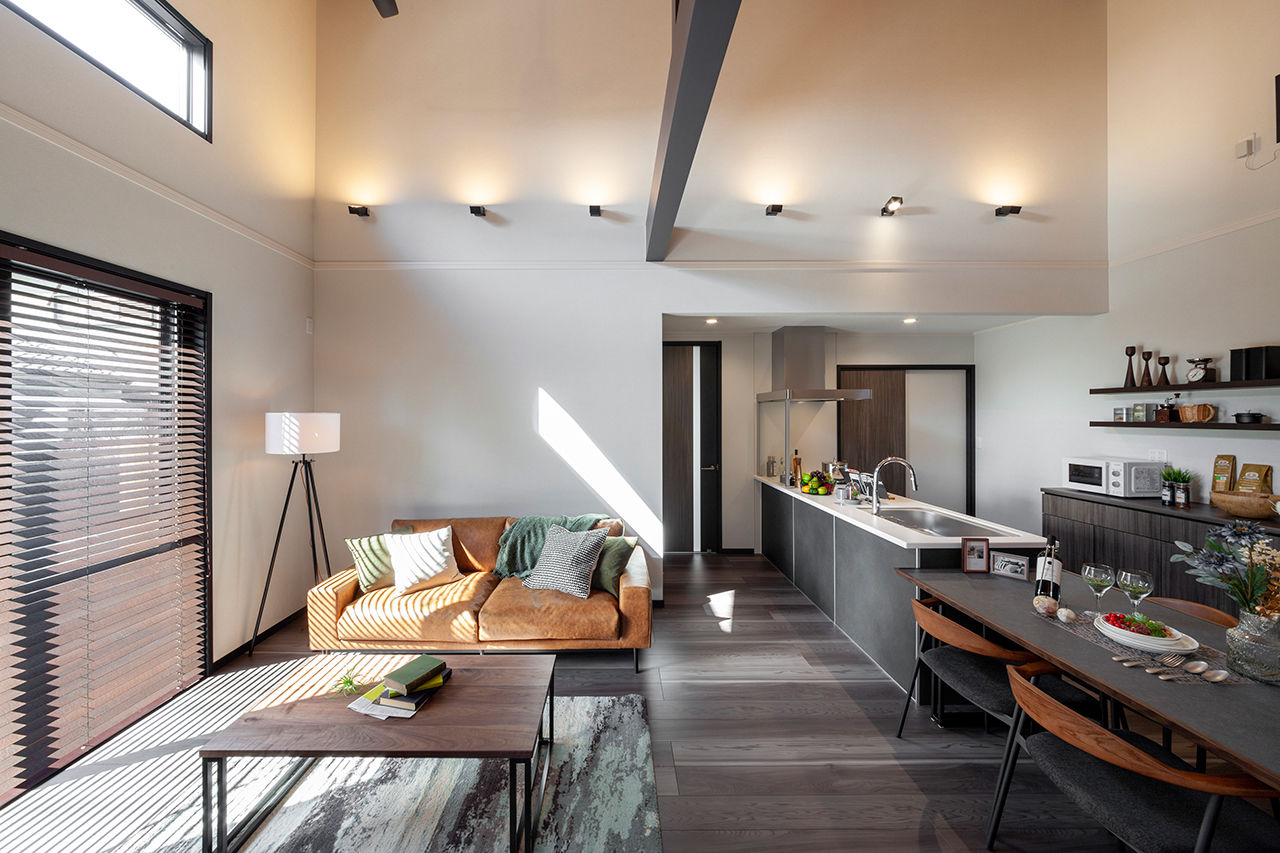 ビーバーハウス　注文住宅事業部　REST 【松原市/平屋/間取り図有】仰ぐ高さと伸びやかな広がり。家族みんなを繋げる安心の距離感の建築実例画像2