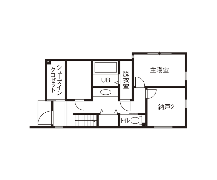 グランレブリー 【狭小×シンプルモダン×吹き抜け・間取り図あり】白を基調としたシンプルでこだわりある家の間取り図（1LDK）1階