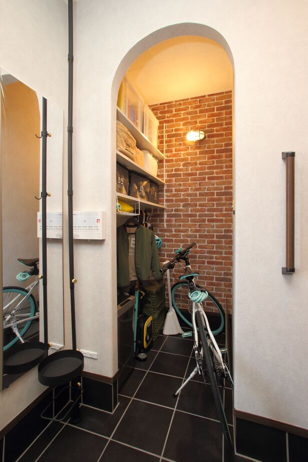 トヨタT&S建設 【名古屋市/コンクリート住宅/ZEH/長期優良住宅】外壁全面タイル打込みのインダストリアルな家の建築実例画像7