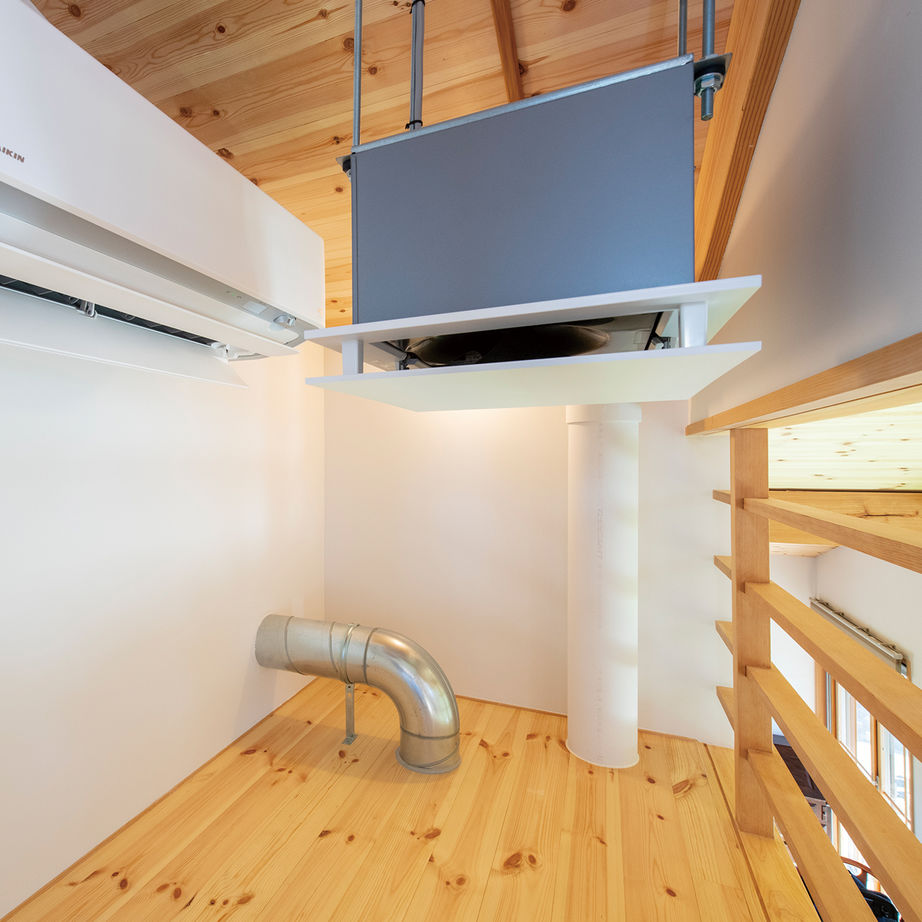 大和工務店 【平屋風×2階建て×約30坪×吹き抜けLDK｜間取り図有】二重床エアコン暖房システムで冬も暖かい無垢の住まいの建築実例画像6