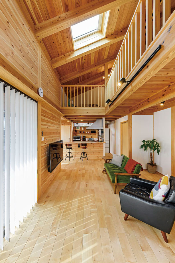 大和工務店 【2000万円台×ガレージハウス×全館空調｜間取り図有】無垢×インダストリアルの平屋風で、アウトドア気分の建築実例画像2