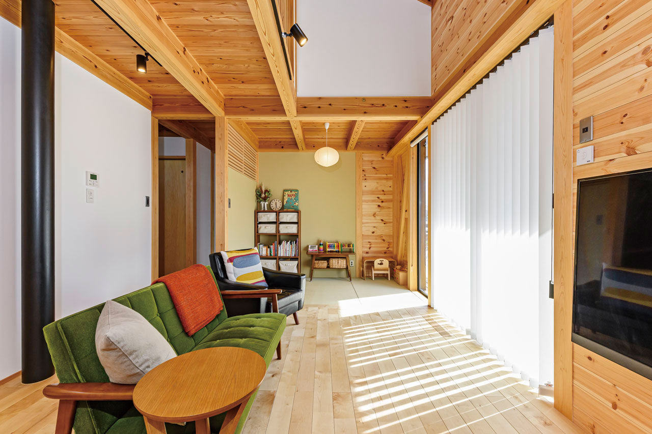 大和工務店 【2000万円台×ガレージハウス×全館空調｜間取り図有】無垢×インダストリアルの平屋風で、アウトドア気分の建築実例画像3