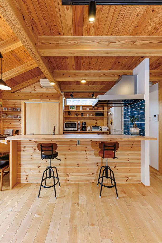 大和工務店 【2000万円台×ガレージハウス×全館空調｜間取り図有】無垢×インダストリアルの平屋風で、アウトドア気分の建築実例画像4