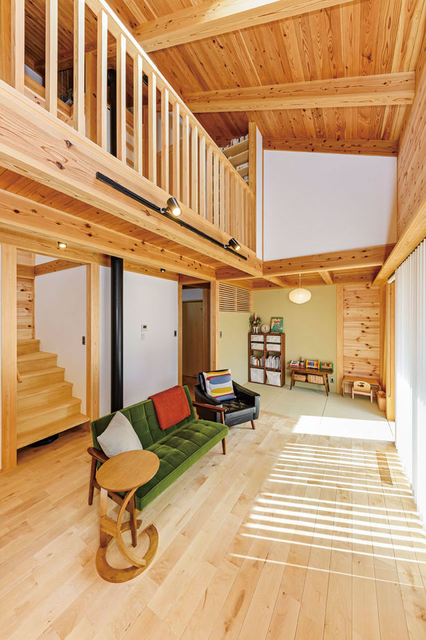 大和工務店 【2000万円台×ガレージハウス×全館空調｜間取り図有】無垢×インダストリアルの平屋風で、アウトドア気分の建築実例画像8