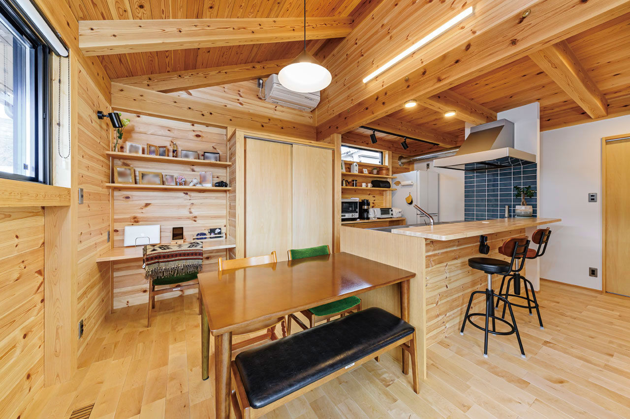 大和工務店 【2000万円台×ガレージハウス×全館空調｜間取り図有】無垢×インダストリアルの平屋風で、アウトドア気分の建築実例画像10