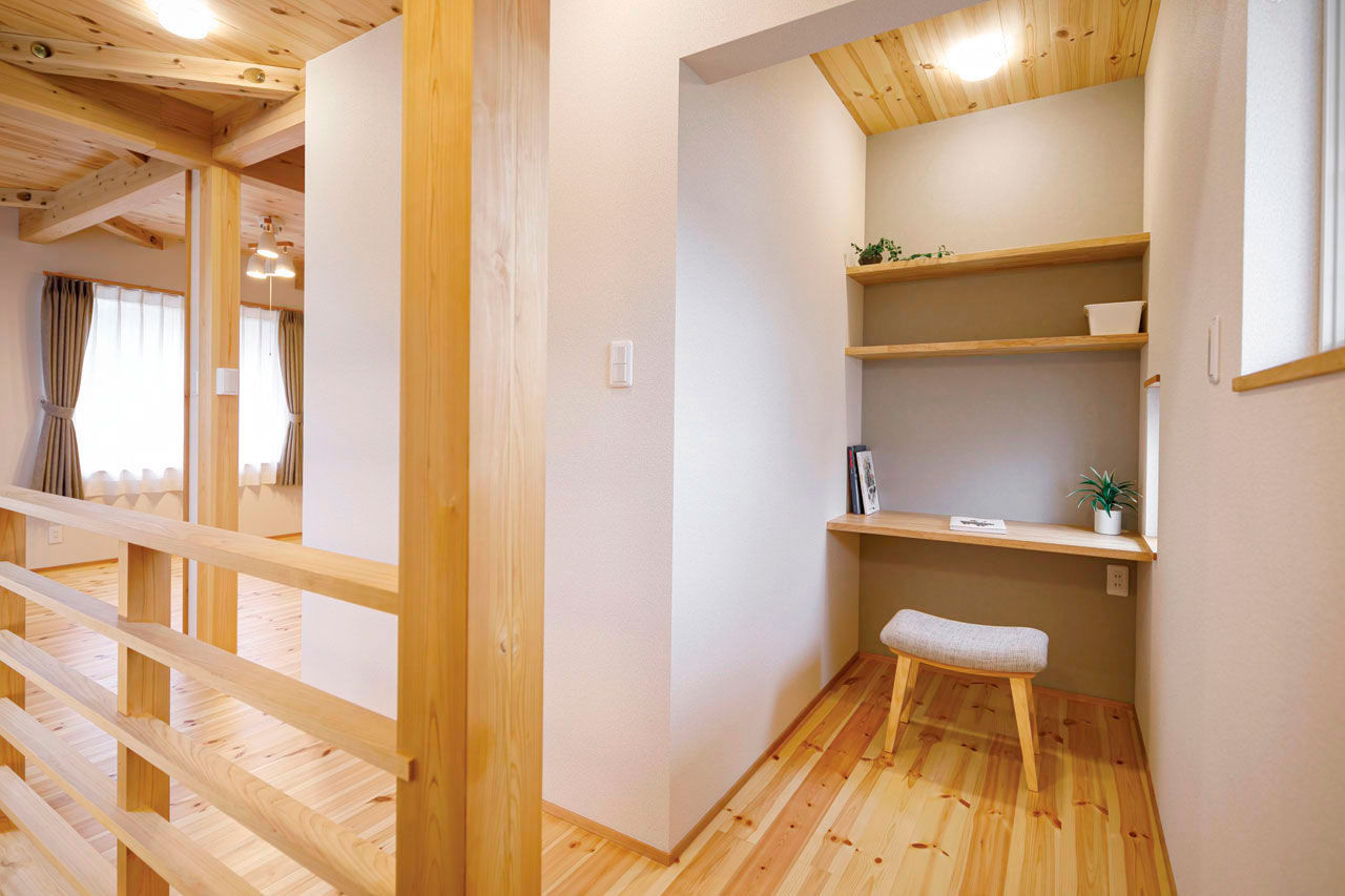 大和工務店 【2000万円台×35坪×収納｜間取り図有】開放的な間取りもW断熱で心地よく。家族の居場所たっぷりの白い家の建築実例画像7