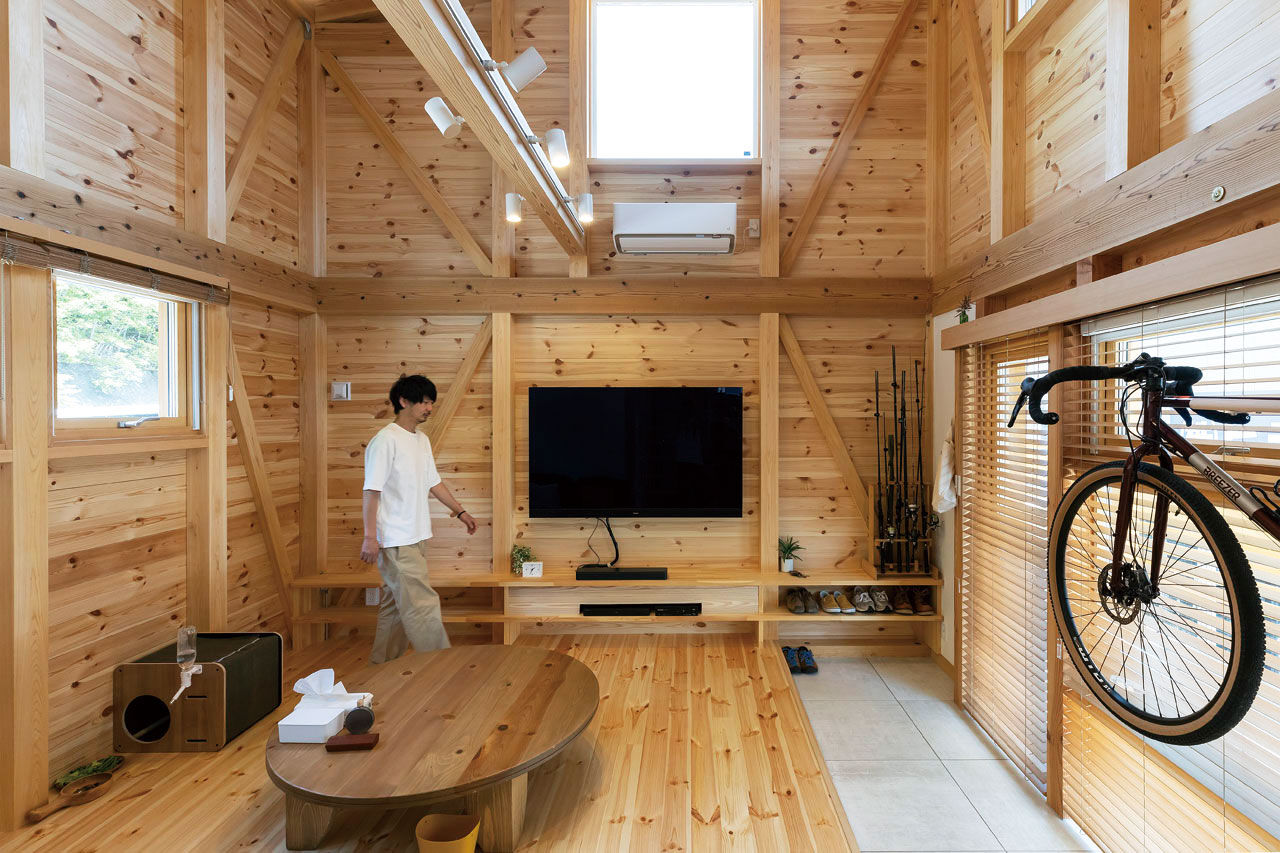 大和工務店 【1000万円台×18坪×土間｜間取り図有】無垢材が包む大空間で料理やDIYを満喫。秘密基地のように暮らす家の建築実例画像9