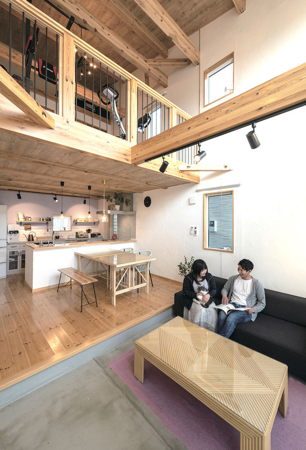 ヒューマンホームズ 【bino|1000万円台|20坪台|間取り図】吹き抜けで自然素材に囲まれた開放感を満喫！土間リビングも楽しい家の建築実例画像10