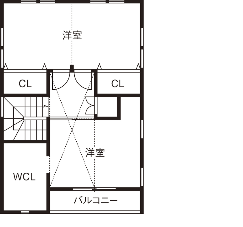 KITOKITO HOME&LIFE 【奈良｜1000万円台｜28坪｜間取り図｜自然素材】耐震等級３＆外断熱も叶えた!漆喰と無垢の木の家の間取り図（2LDK）2階