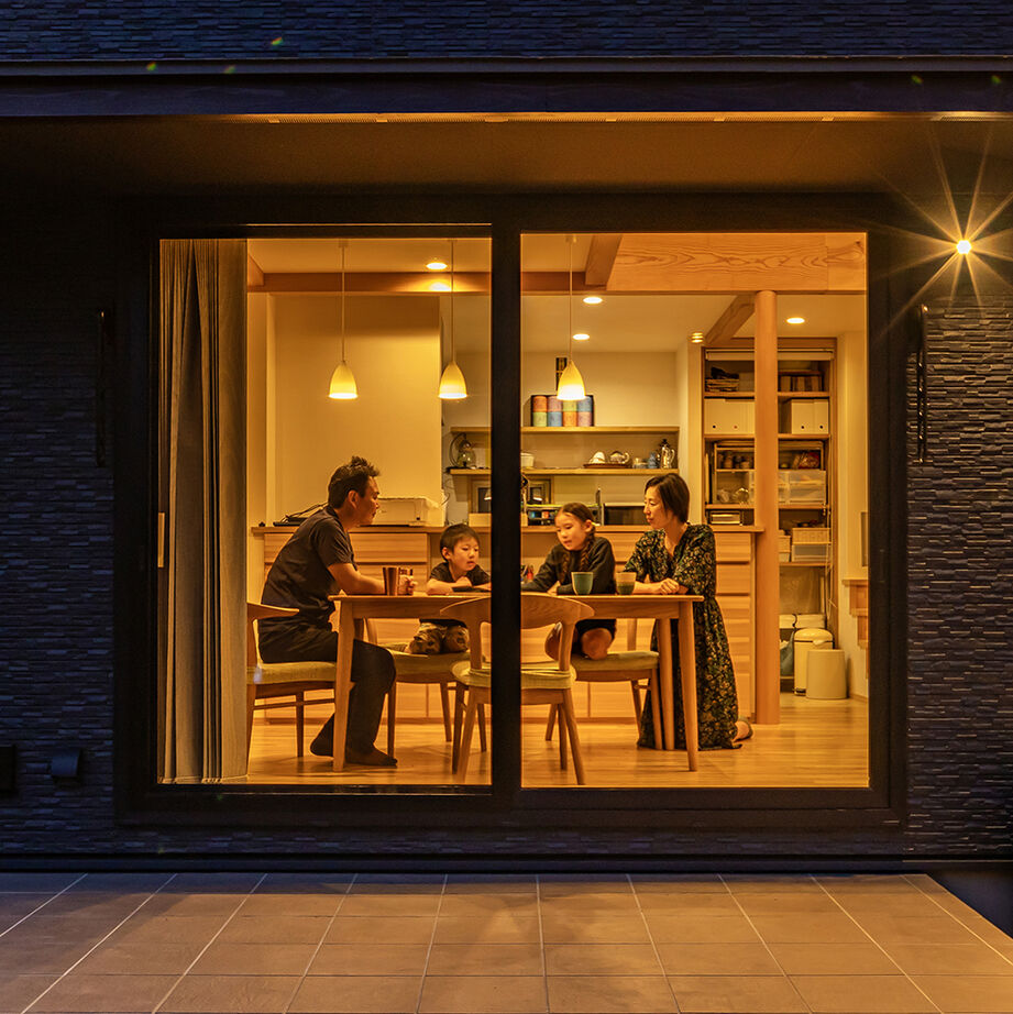 みのり建築舎 【薪ストーブ／吹抜／間取図】薪ストーブや菜園、BBQ など、豊かな自然の中で思い描いていた暮らしを楽しむの建築実例画像6