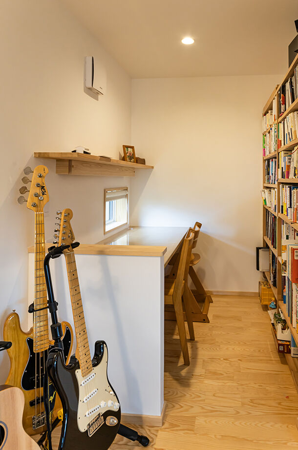 みのり建築舎 【2000万円～2499万円／ZEH／自然素材／吹抜／間取図】家族で音楽を楽しみ、読書に没頭する心地よい木の家の建築実例画像9