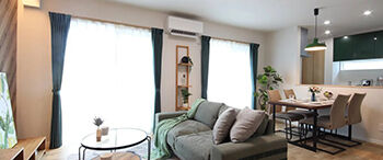 アイフルホーム/シリウスEHC 【1500万円～1999万円／29.3坪／3LDK】グリーンがアクセント！暮らしやすさいっぱいの家の建築実例画像1